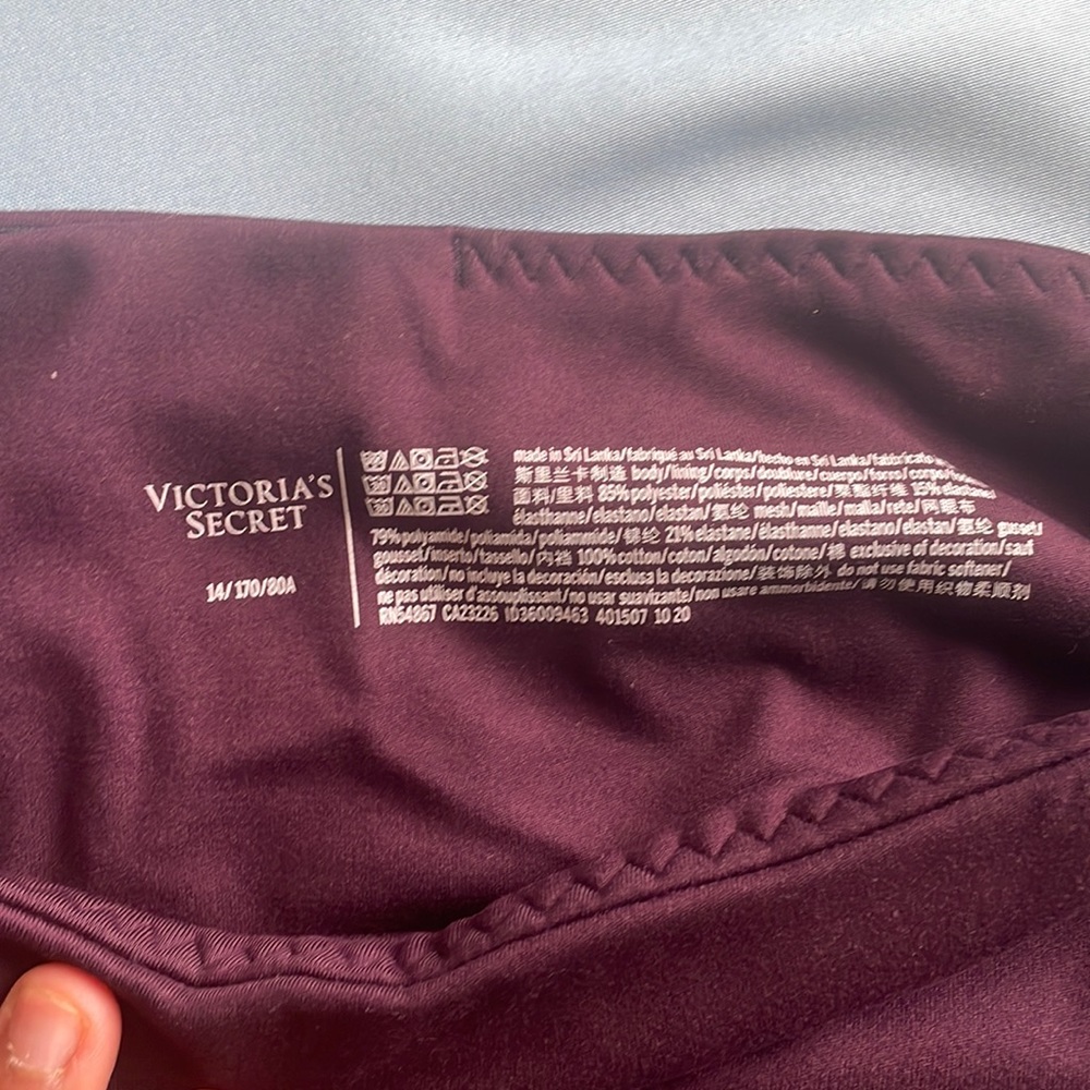 Maroon Victoria secret workout pants. - Picture 3 of 11